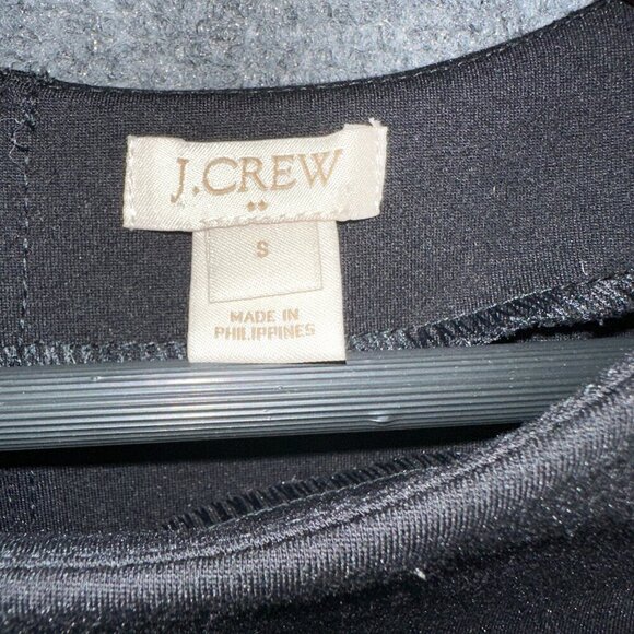 J Crew Dress Womens Small Fitted Shift 3/4 Sleeve Back Exposed Zipper - Picture 4 of 7